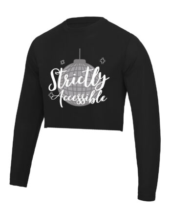 Hazlitt Institute Strictly Accessible Cropped Long Sleeved T-Shirt