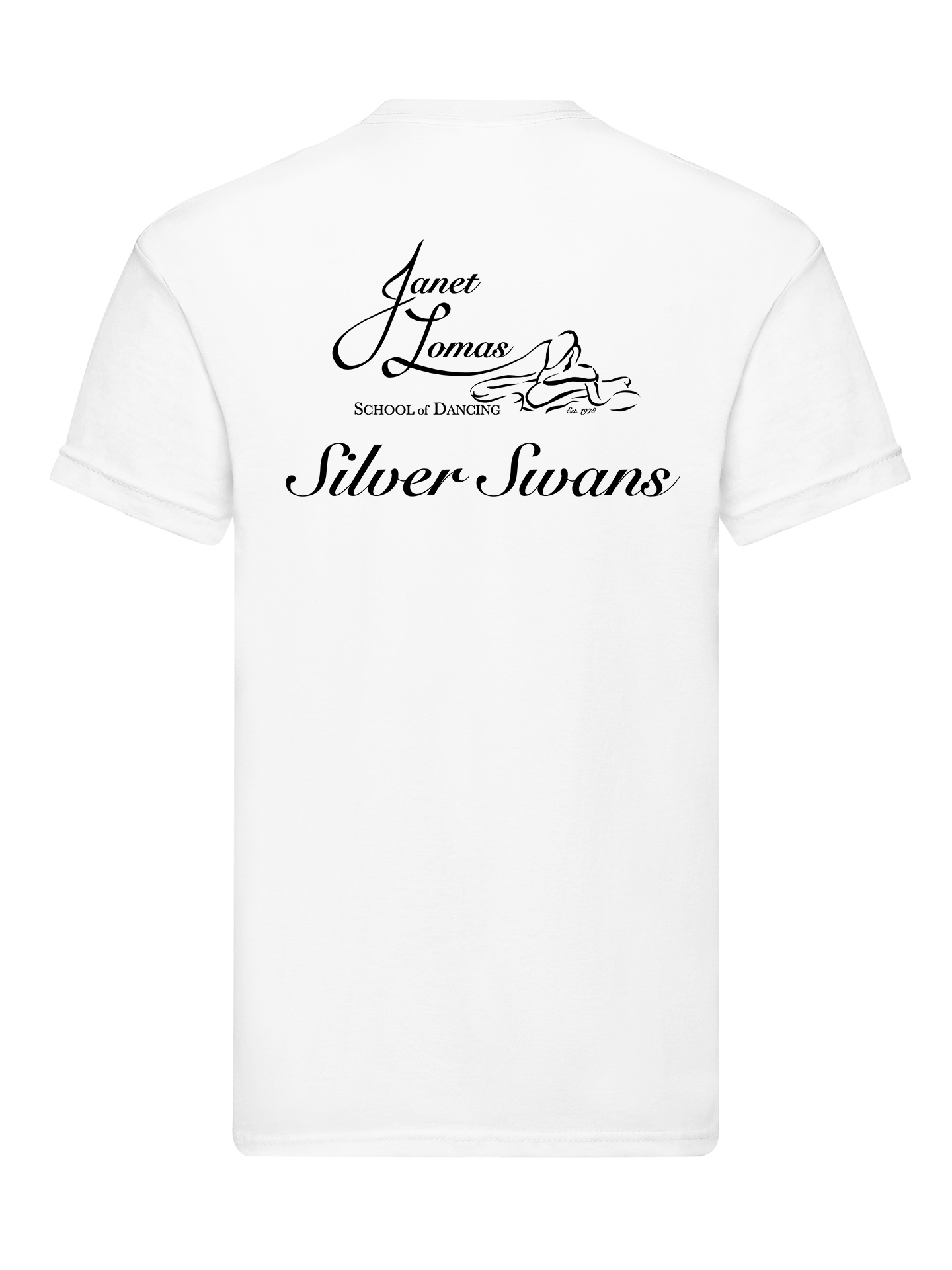 Janet Lomas School Of Dancing Silver Swans Coloured T-Shirt