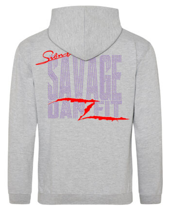 Savage Danzfit Multi Rhinestone Zipped Hoodie