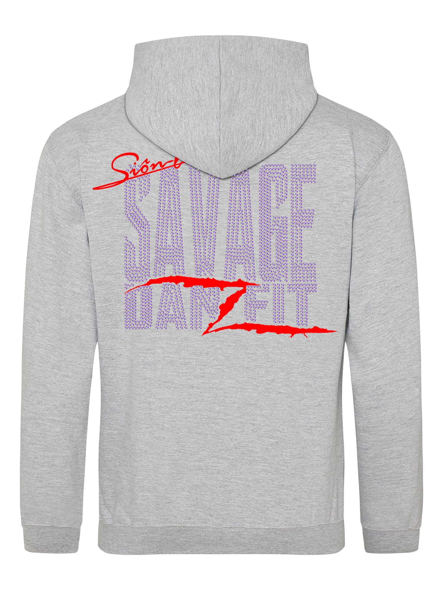 Savage Danzfit Multi Rhinestone Zipped Hoodie