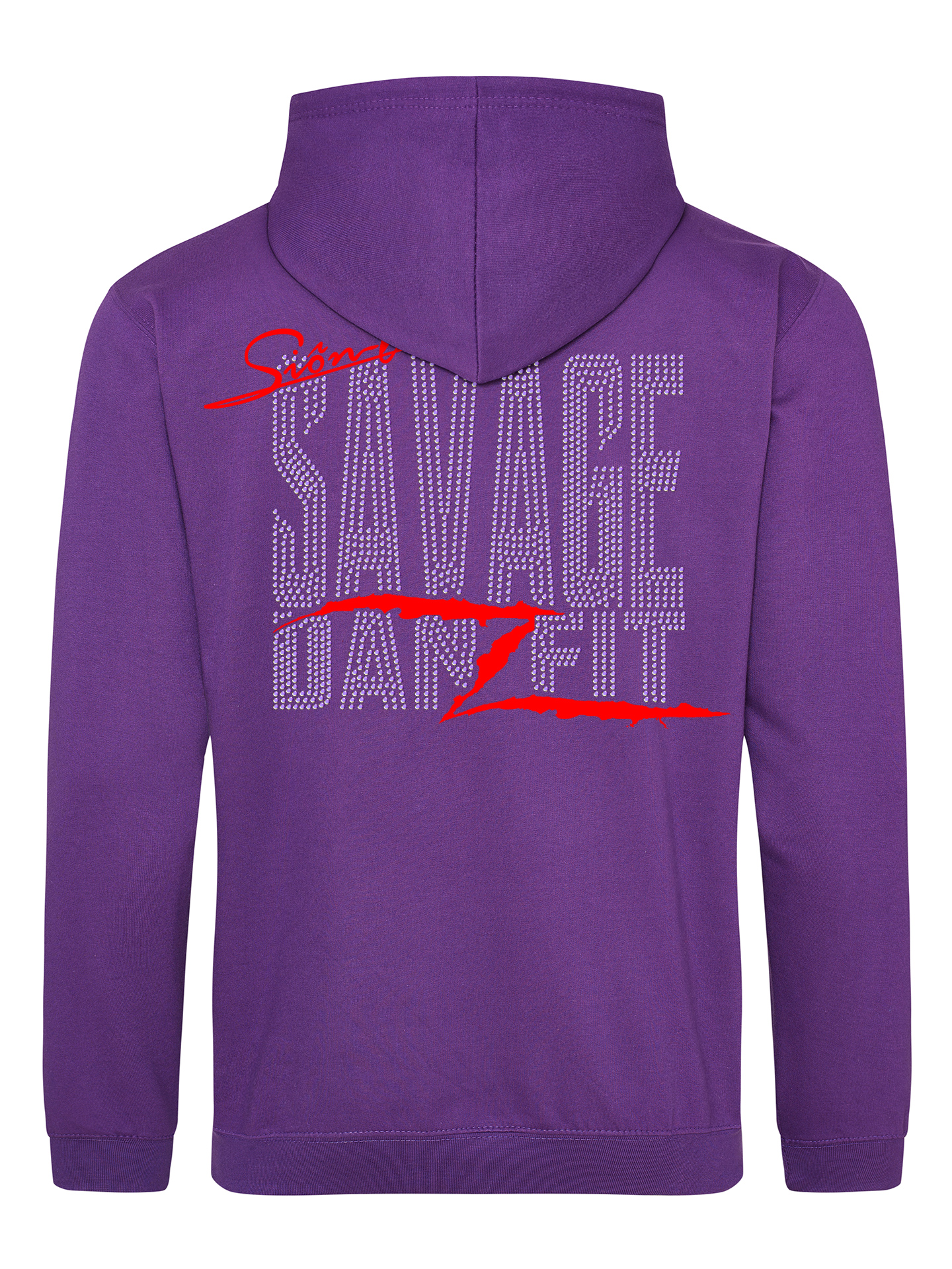 Savage Danzfit Multi Rhinestone Zipped Hoodie - Image 4