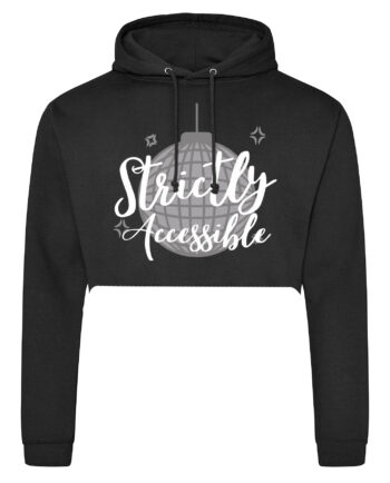 Hazlitt Institute Strictly Accessible Cropped Hoodie