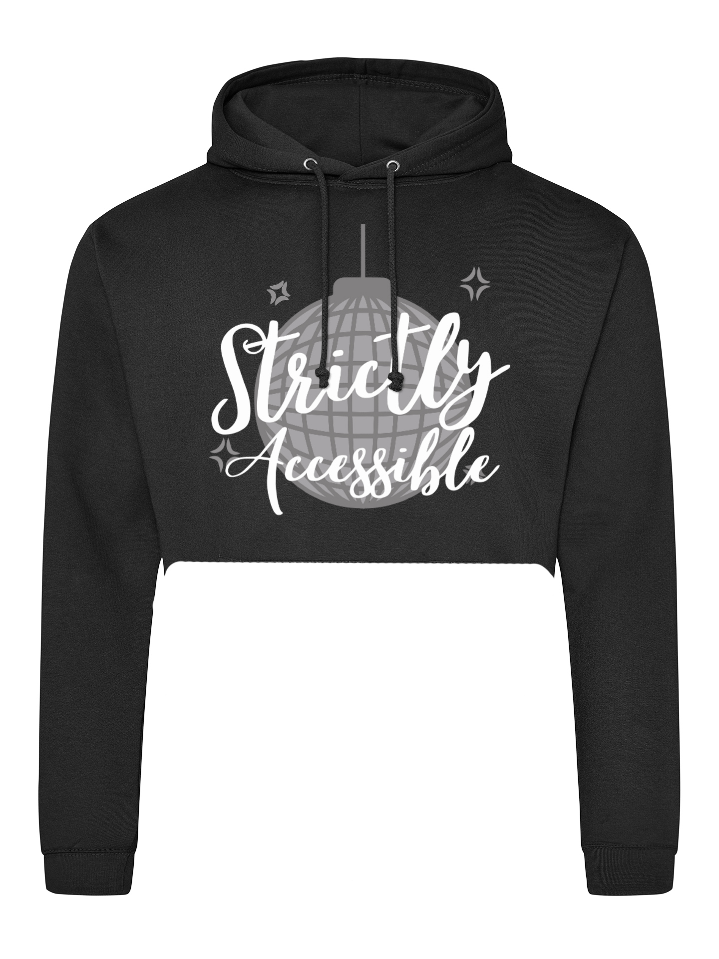 Hazlitt Institute Strictly Accessible Cropped Hoodie