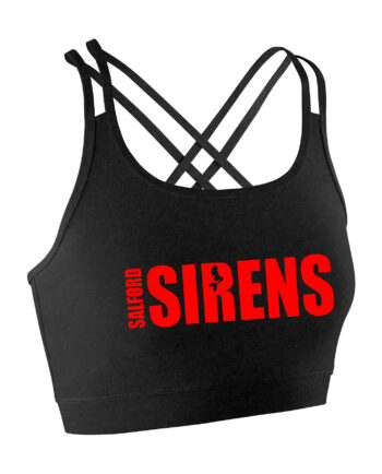 Salford Sirens Cheerleading Strappy Back Lycra Crop Top