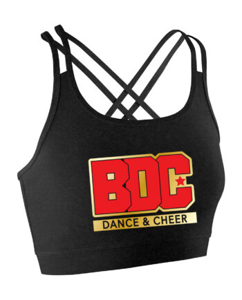BDC Print Strappy Back Lycra Crop Top