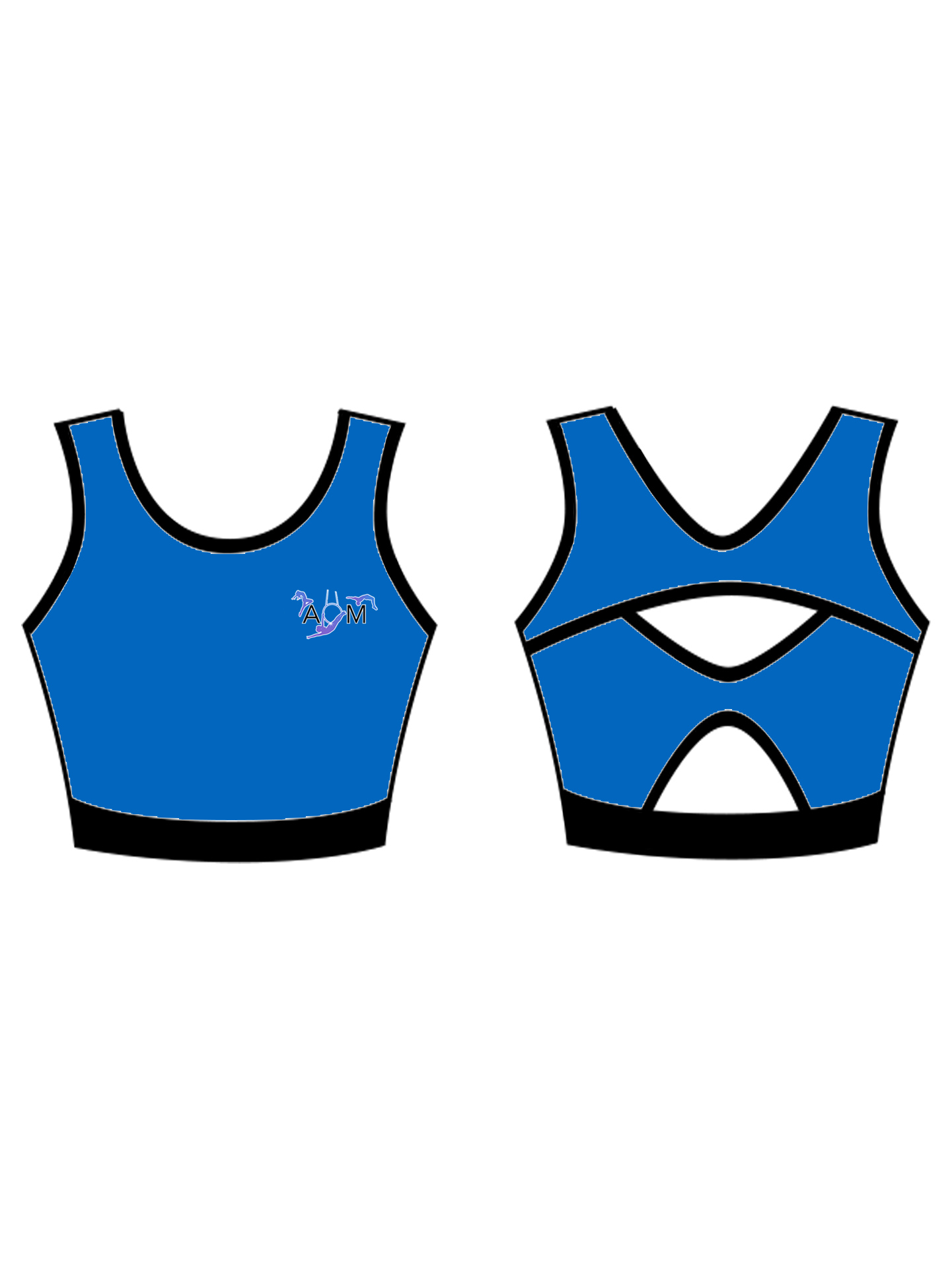 Academy Of Movement Custom Lycra Crop Top - **CUSTOM LYCRA 6-8 WEEK LEAD TIME** - Image 4