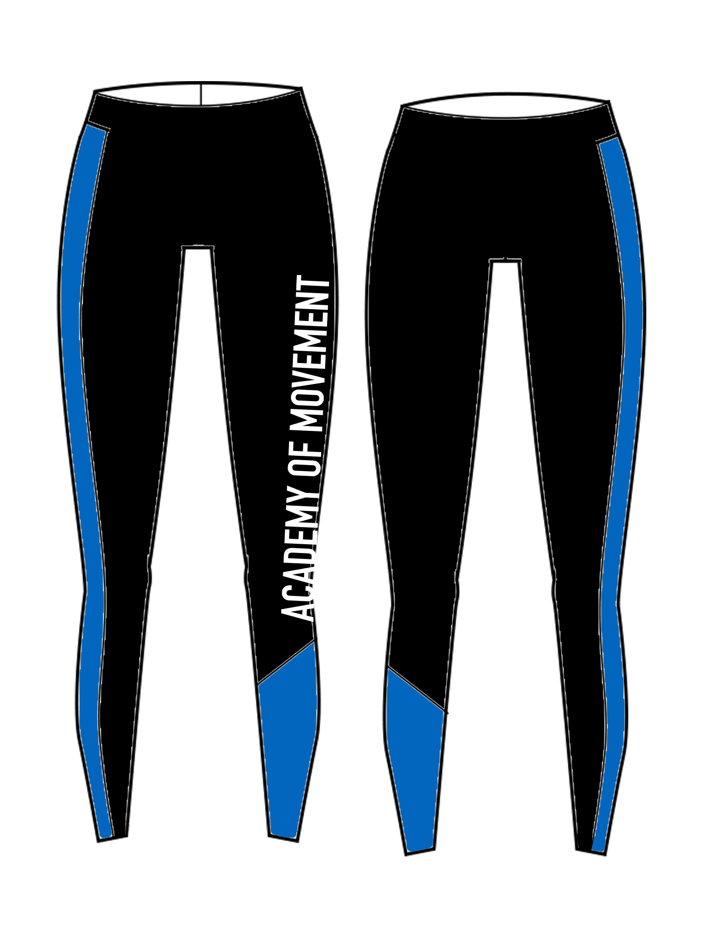 Academy Of Movement Custom Lycra Leggings - **CUSTOM LYCRA 6-8 WEEK LEAD TIME** - Image 2