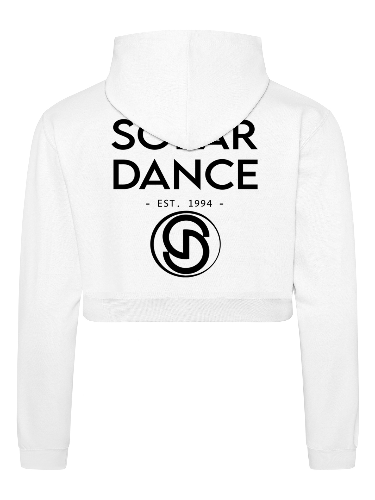 Solar Dance Print Cropped Hoodie