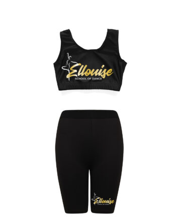 Ellouise School Of Dance Lycra Crop Top and Cycle Shorts Set
