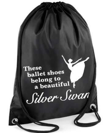 Janet Lomas School Of Dancing Silver Swans Gym Sack
