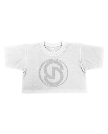 Solar Dance Rhinestone Crop T-Shirt