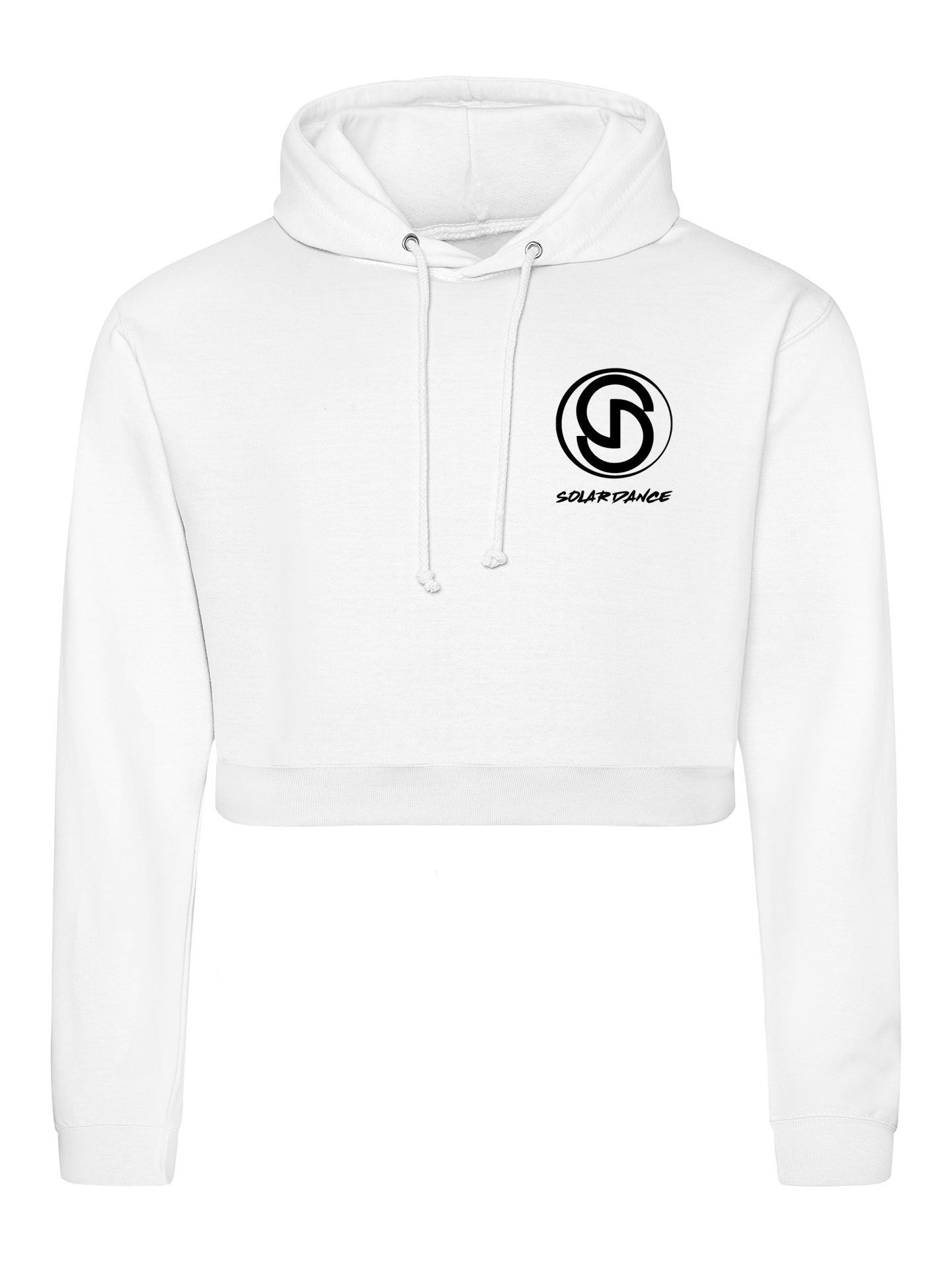 Solar Dance Rhinestone Cropped Hoodie - Image 4