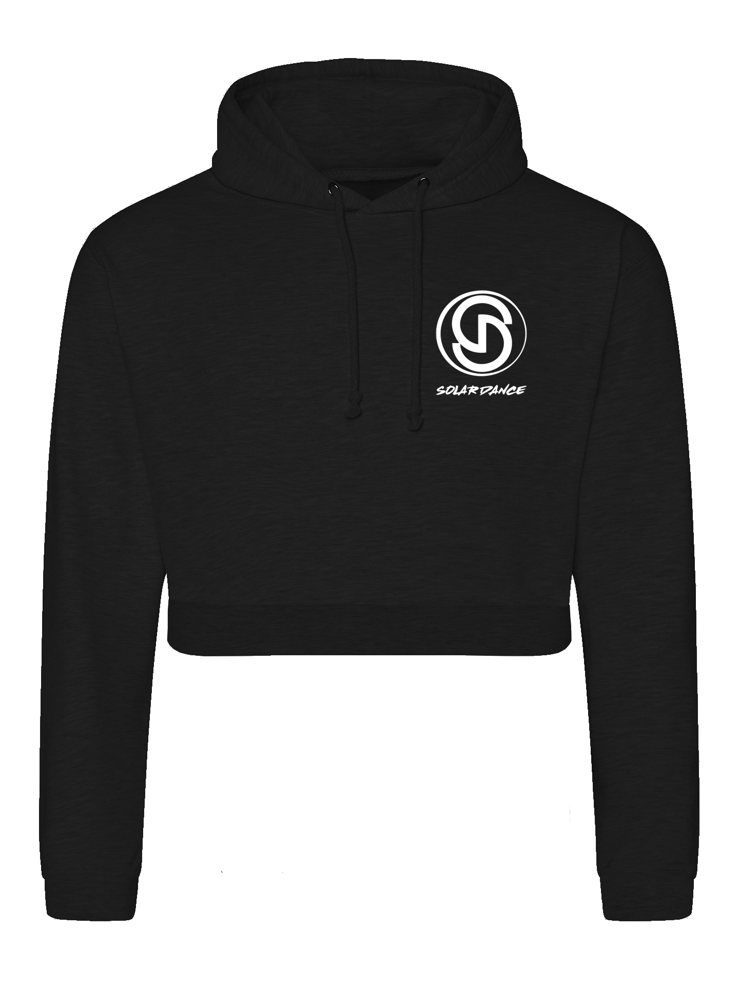 Solar Dance Rhinestone Cropped Hoodie - Image 2