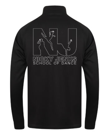 Nicky Jenks School Of Dance Black and White Zipped Teachers Range Tracksuit Jacket