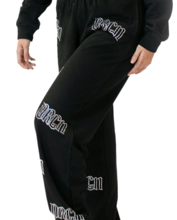 DRGN Dancewear Rhinestone Logo Printed Joggers