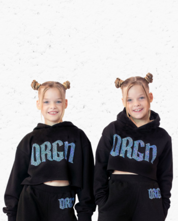 DRGN Dancewear Blue AB Rhinestone Hoodie