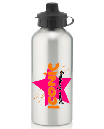 Iconic Dance Company Silver Water Bottle