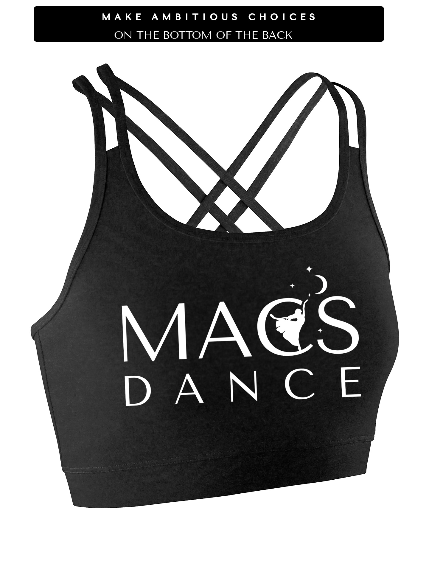 MACS Dance Back Detail Lycra Crop Top