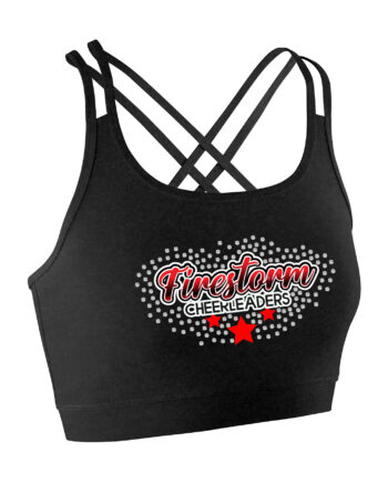 Firestorm Cheerleaders Back Detail Lycra Crop Top