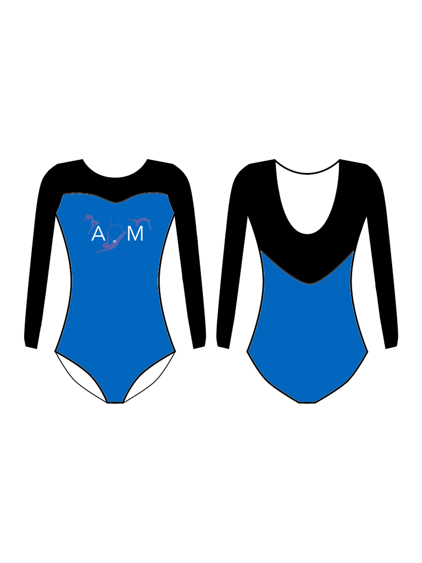 Academy Of Movement Custom Lycra Print Tamzin Leotard - **CUSTOM LYCRA 6-8 WEEK LEAD TIME** - Image 2