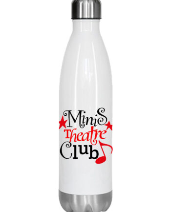 Minis Theatre Club Tall White Water Bottle