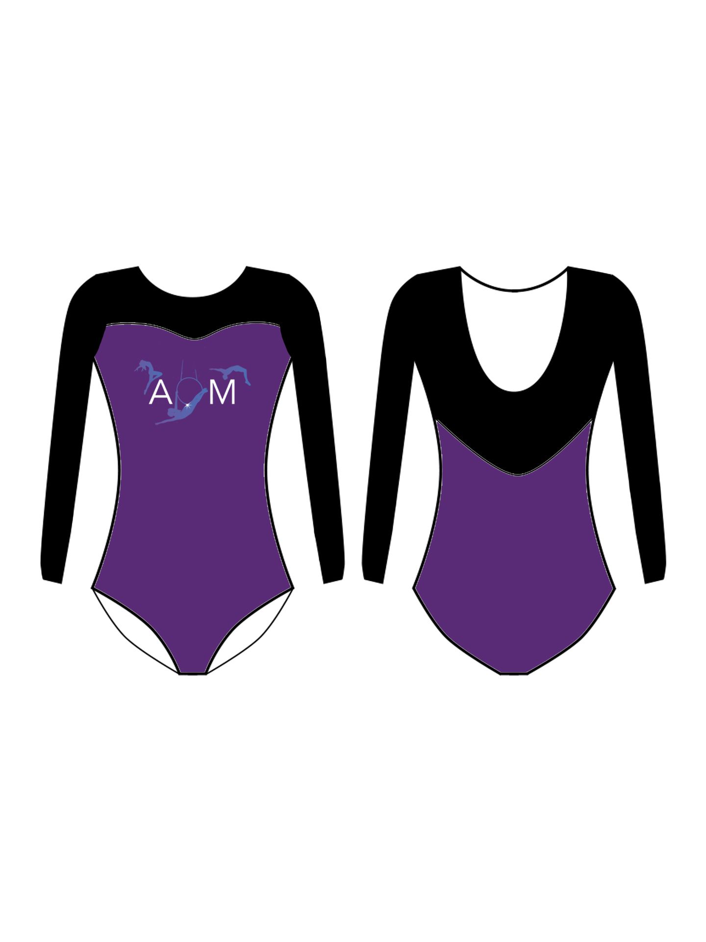 Academy Of Movement Custom Lycra Print Tamzin Leotard - **CUSTOM LYCRA 6-8 WEEK LEAD TIME**