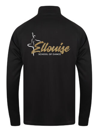 Ellouise School Of Dance Black and White Zipped Tracksuit Jacket