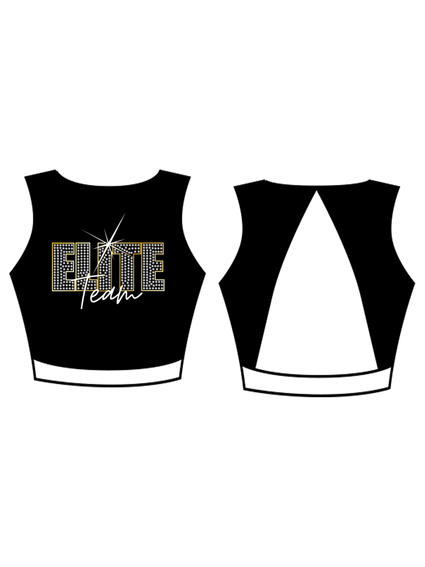 Ellouise School Of Dance Elite Team Custom Lycra Top and Shorts Set - **CUSTOM LYCRA 6-8 WEEK LEAD TIME**