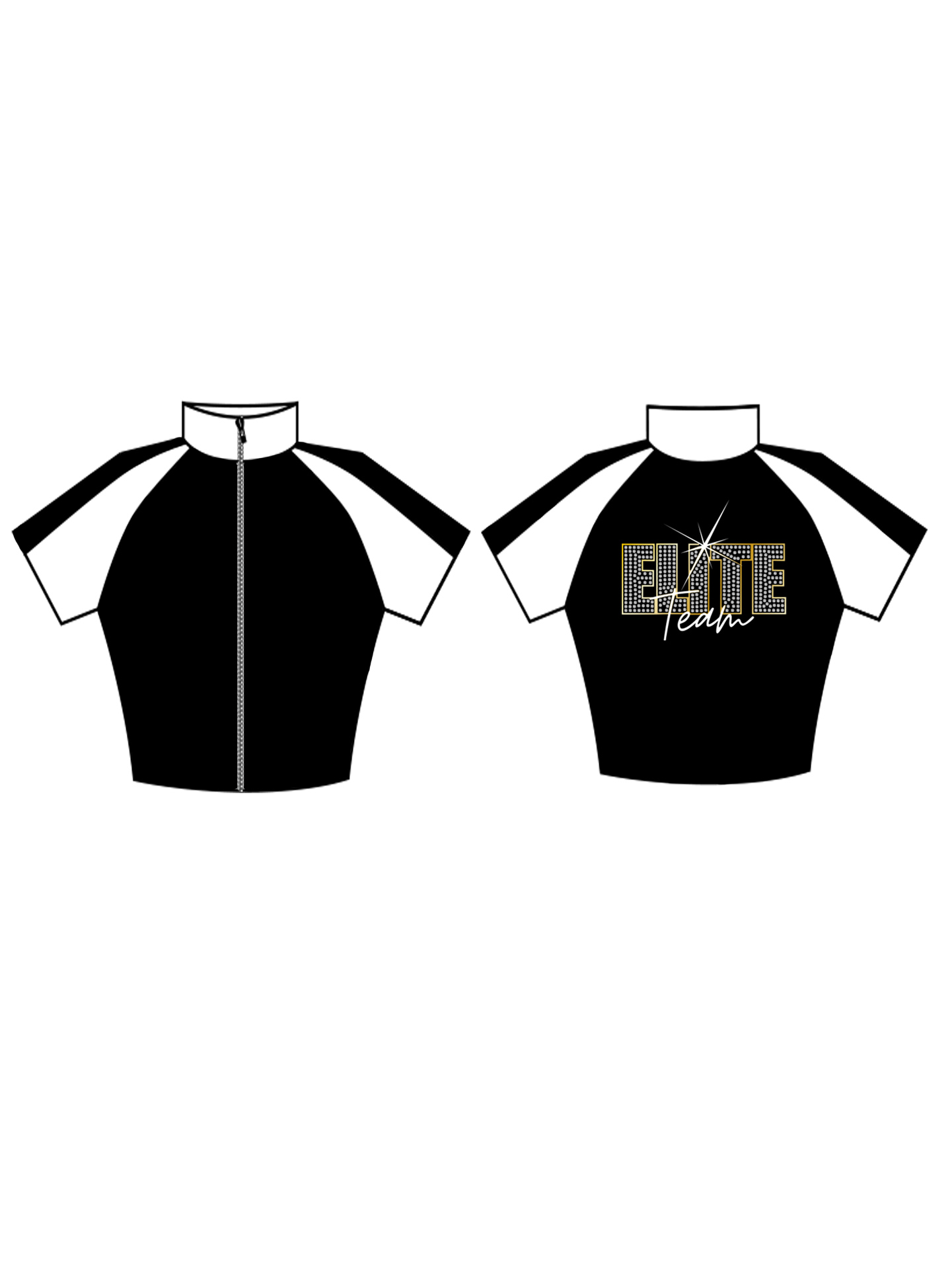 Ellouise School Of Dance Elite Team Custom Lycra Top and Shorts Set - **CUSTOM LYCRA 6-8 WEEK LEAD TIME** - Image 2