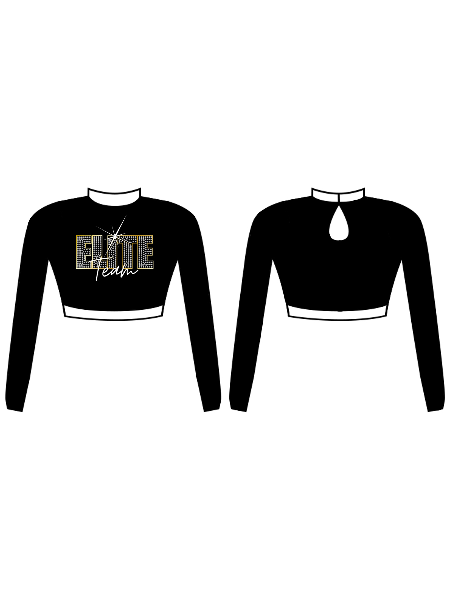 Ellouise School Of Dance Elite Team Custom Lycra Top and Shorts Set - **CUSTOM LYCRA 6-8 WEEK LEAD TIME** - Image 3