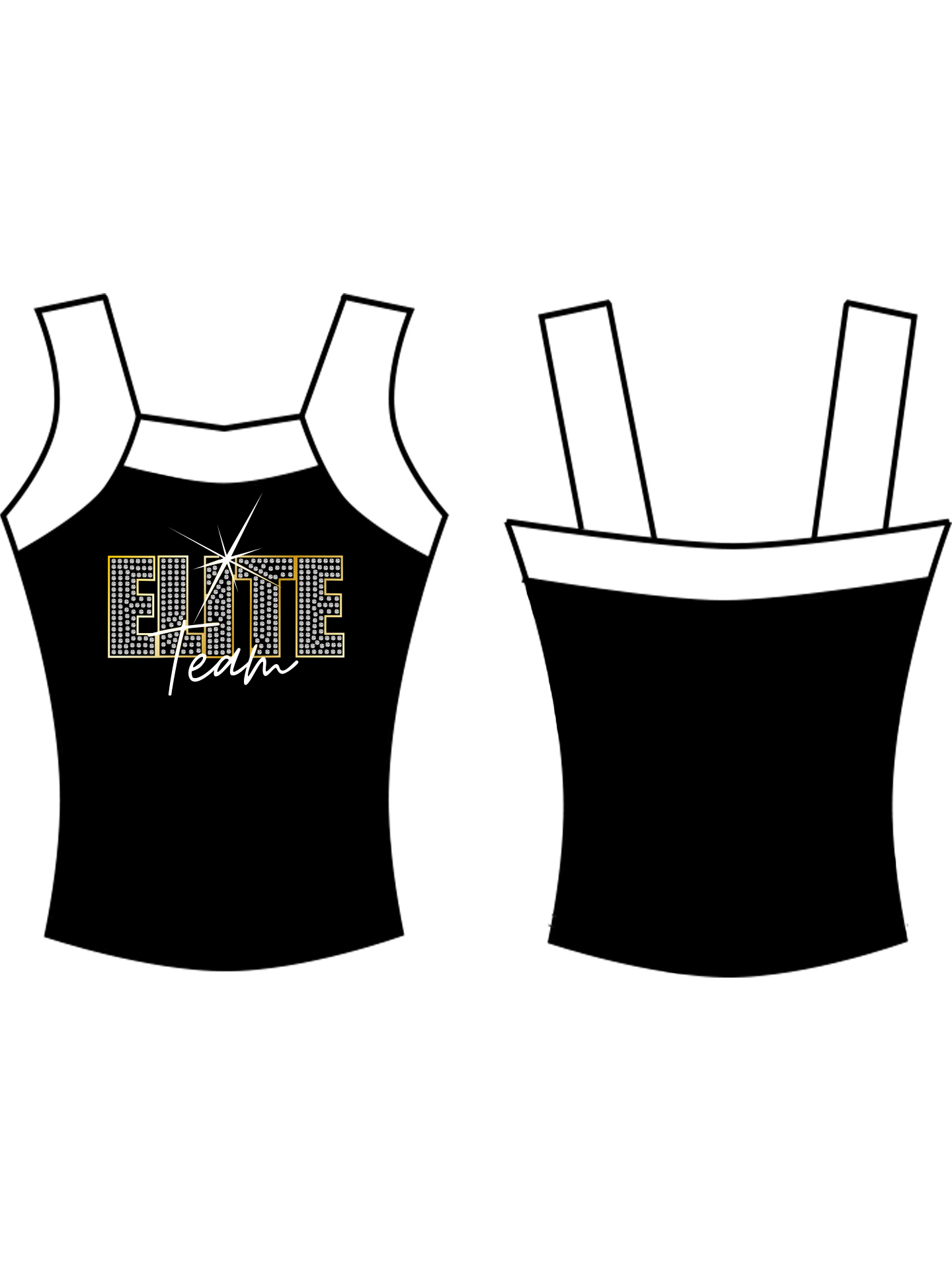 Ellouise School Of Dance Elite Team Custom Lycra Top and Shorts Set - **CUSTOM LYCRA 6-8 WEEK LEAD TIME** - Image 4