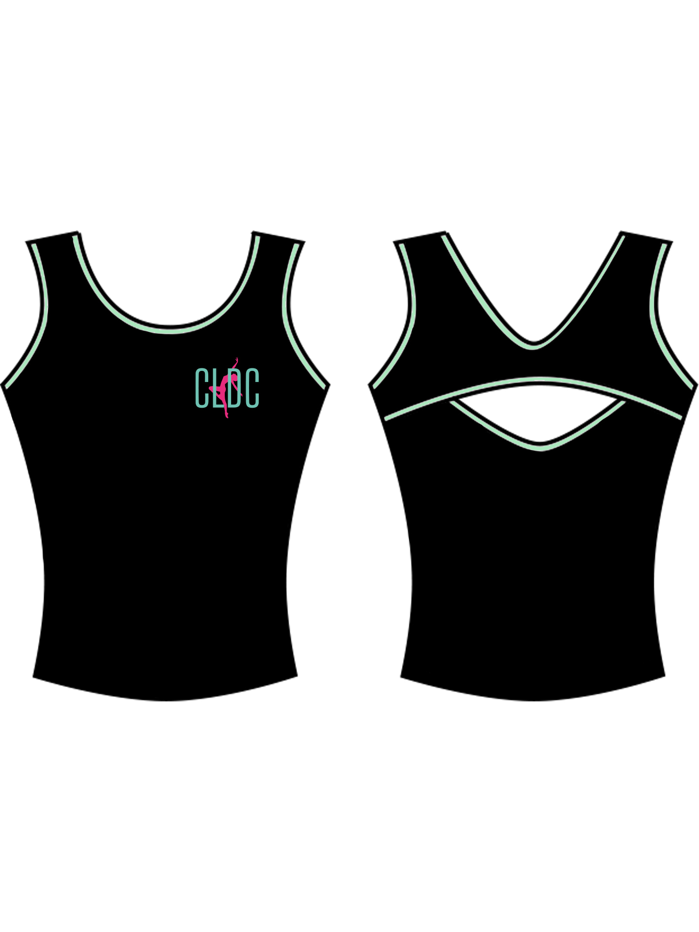 Cerys Lewis Dance Company Style 8 Custom Lycra Top - **CUSTOM LYCRA 6-8 WEEK LEAD TIME**