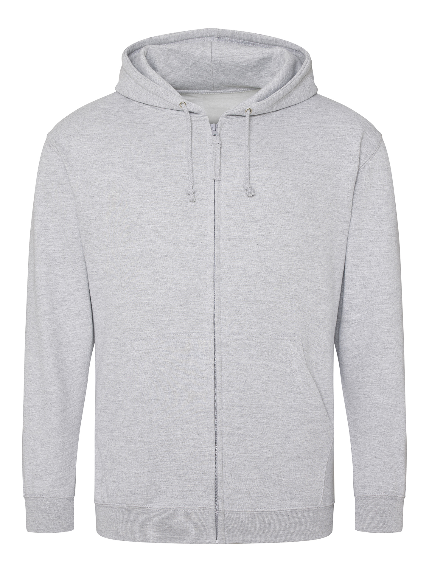 BDC Heather Grey Rec Zipped Hoodie - Image 2
