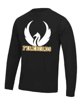 Firebirds Cheerleading Print Long Sleeved T-Shirt