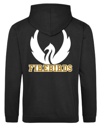 Firebirds Cheerleading Print Zipped Hoodie