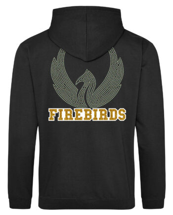 Firebirds Cheerleading Rhinestone Pullover Hoodie