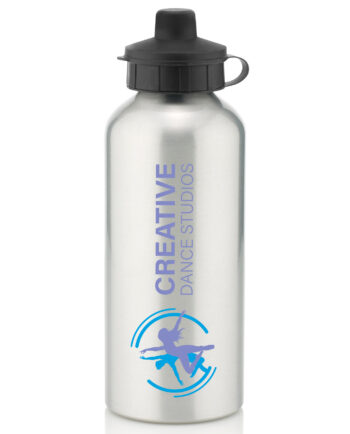 Creative Dance Studios Silver Water Bottle