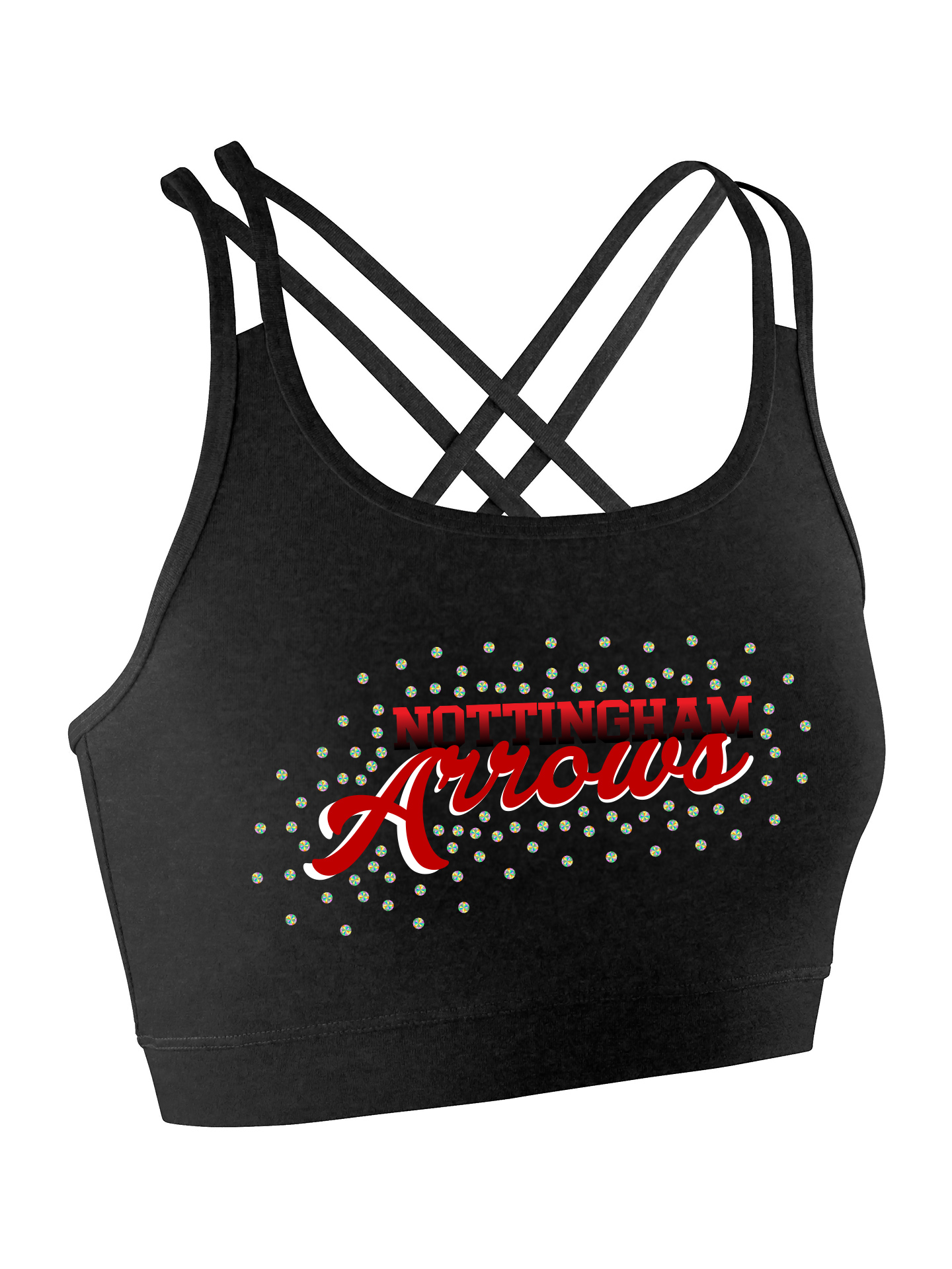 Nottingham Arrows Cheerleading Back Detail Top