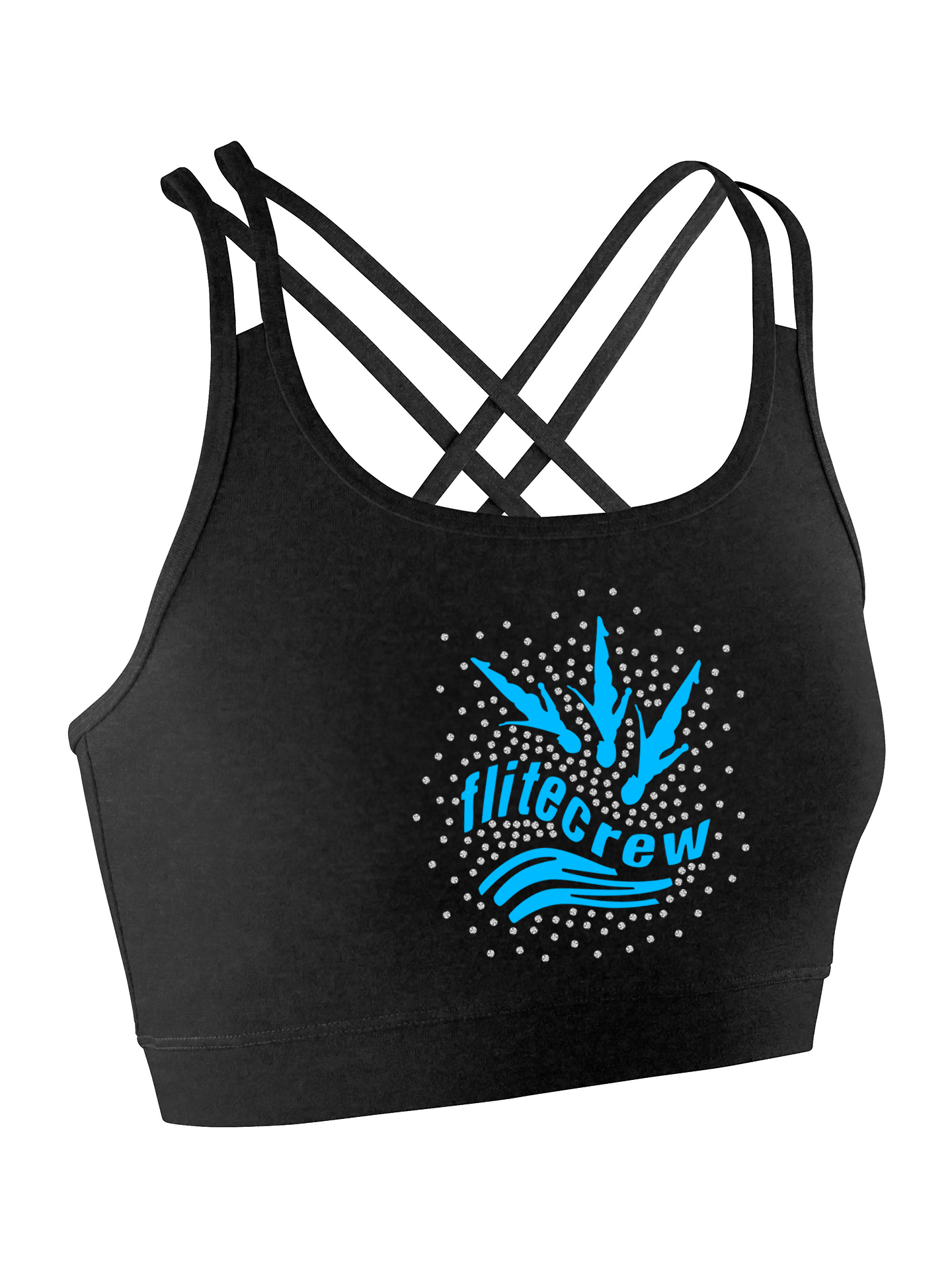 Flitecrew Trampoline & Cheer Club Back Detail Top