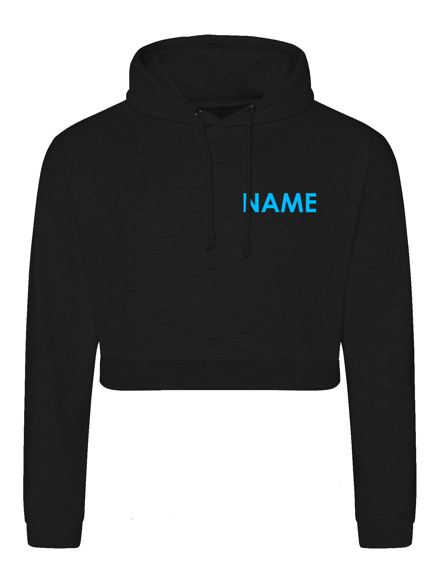 Flitecrew Trampoline & Cheer Club Black Cropped Hoodie - Image 4
