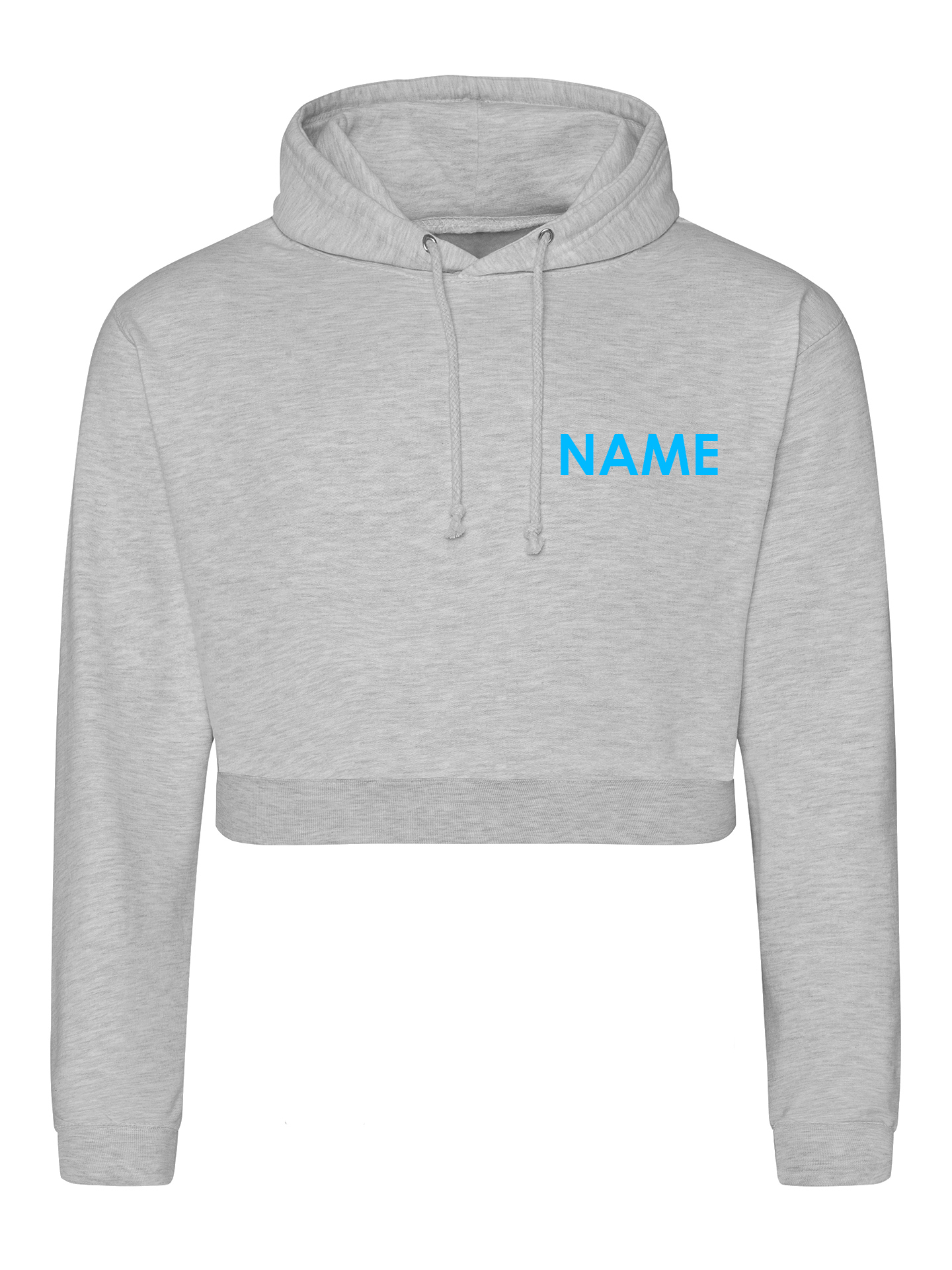 Flitecrew Trampoline & Cheer Club Grey Cropped Hoodie - Image 2