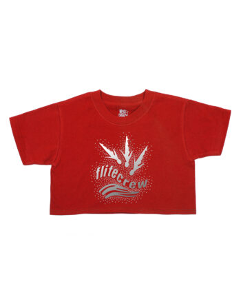 Flitecrew Trampoline & Cheer Club Red Cropped T-Shirt