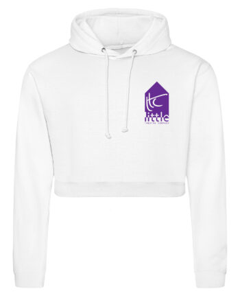 Little Theatre Company White Cropped Hoodie