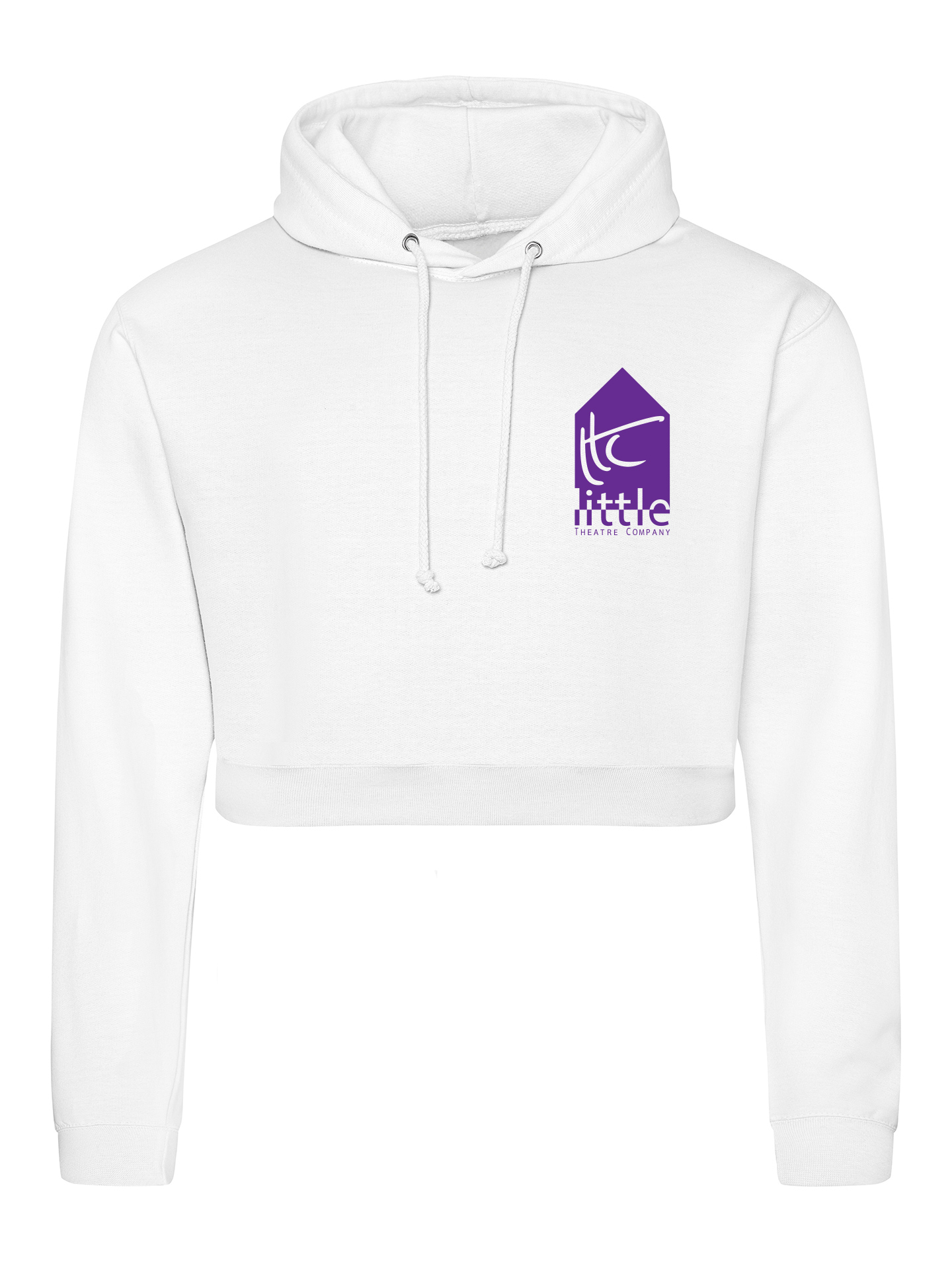 Little Theatre Company White Cropped Hoodie