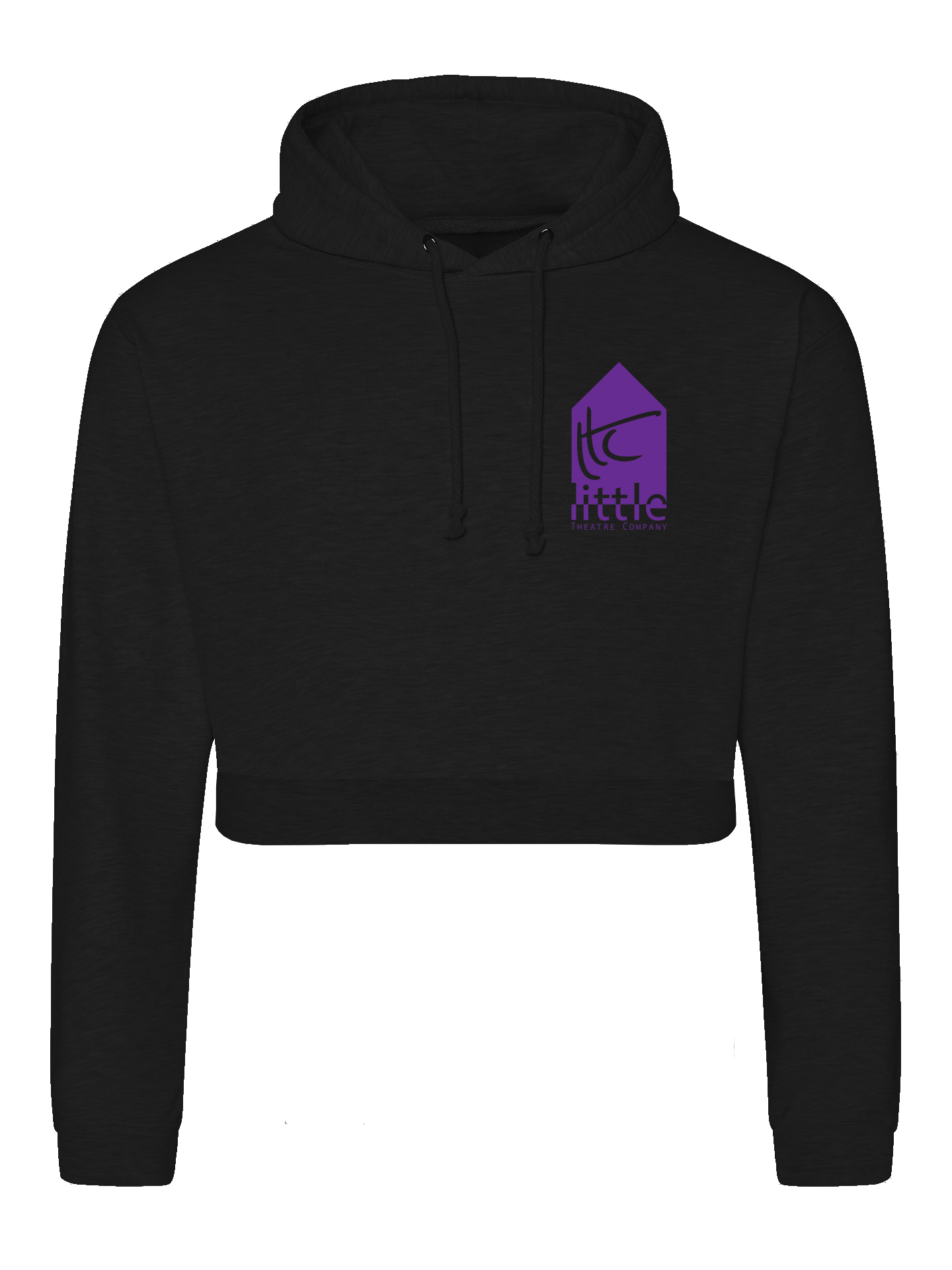 Little Theatre Company Black Cropped Hoodie - Image 3
