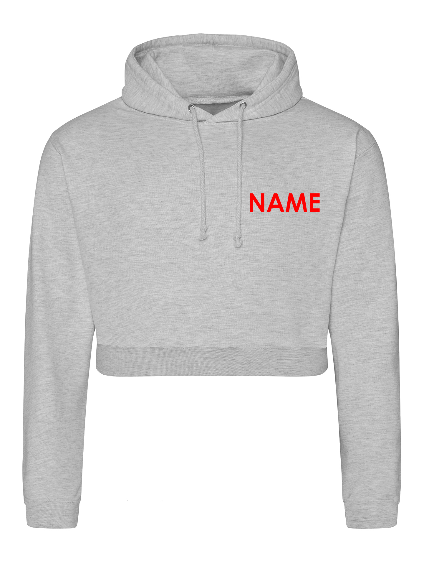Flitecrew Trampoline & Cheer Club Grey Cropped Hoodie - Image 3