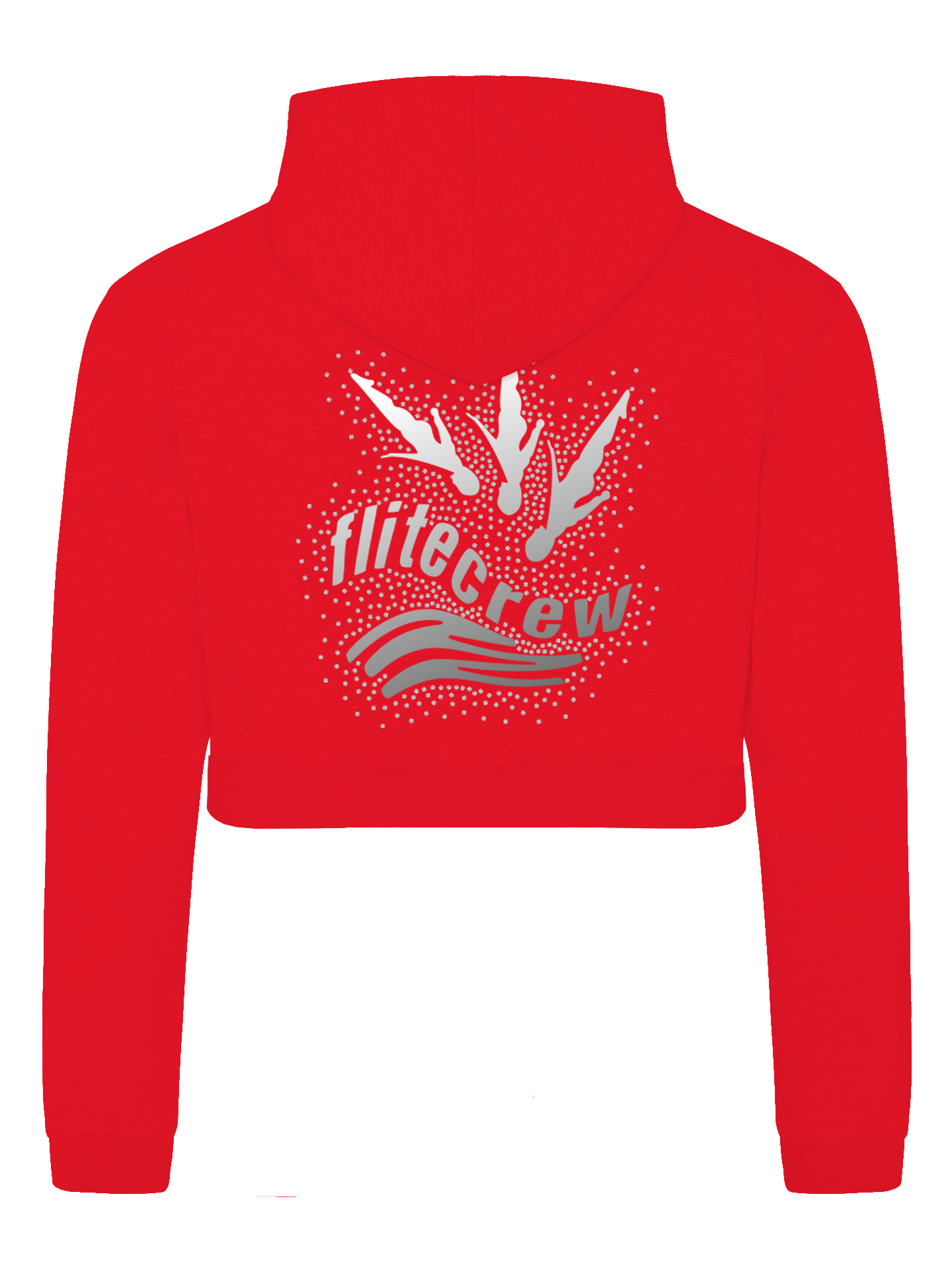 Flitecrew Trampoline & Cheer Club Red Cropped Hoodie