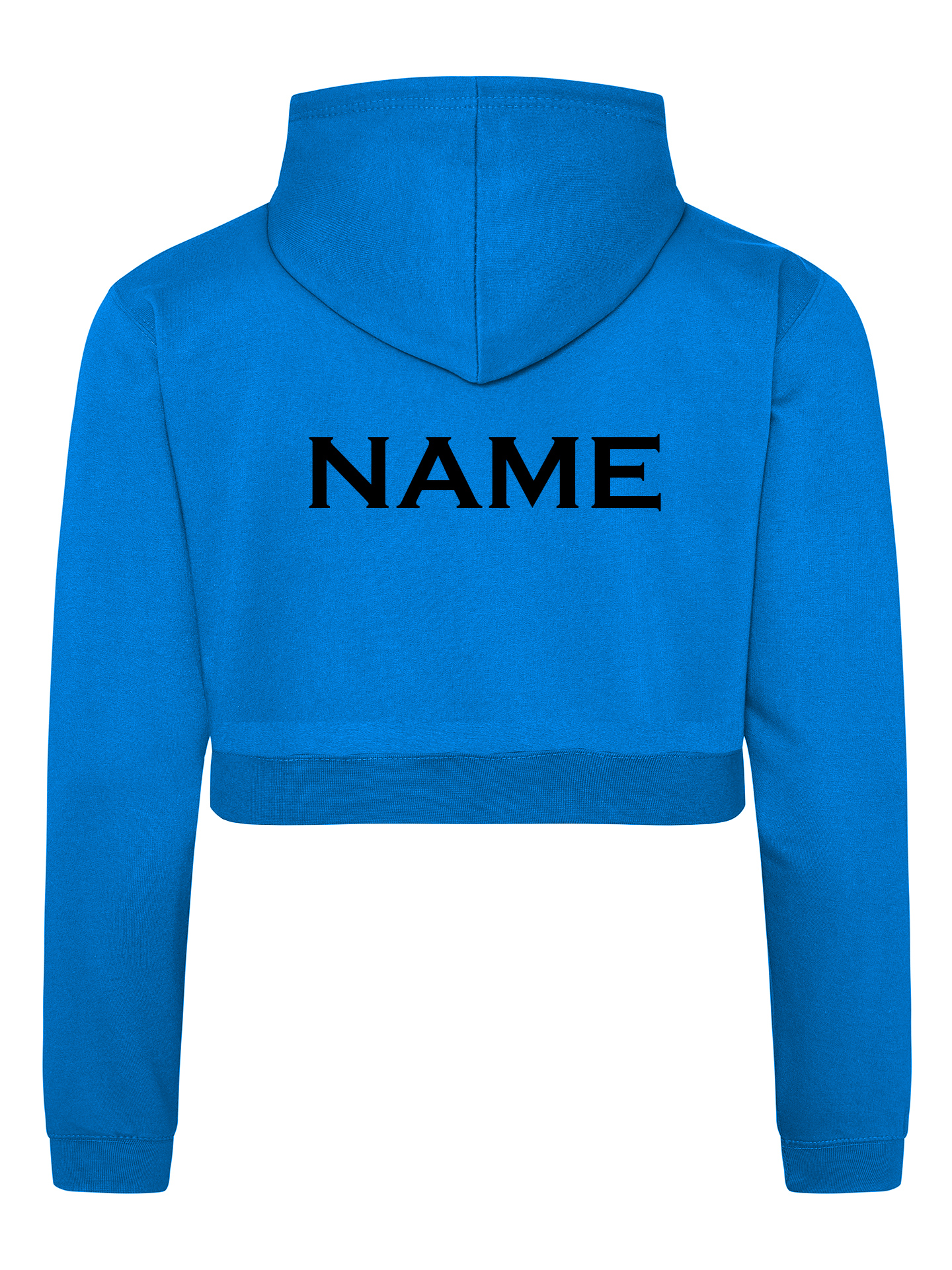Raie Copp Academy Sapphire Blue Cropped Hoodie - Image 2