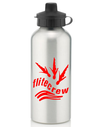 Flitecrew Trampoline & Cheer Club Silver Water Bottle