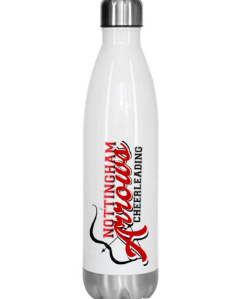 Nottingham Arrows Cheerleading White Tall Water Bottle